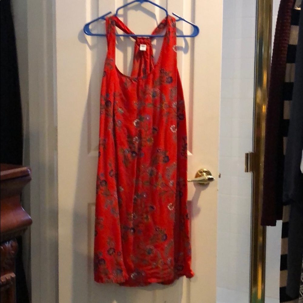 Old navy red floral dress